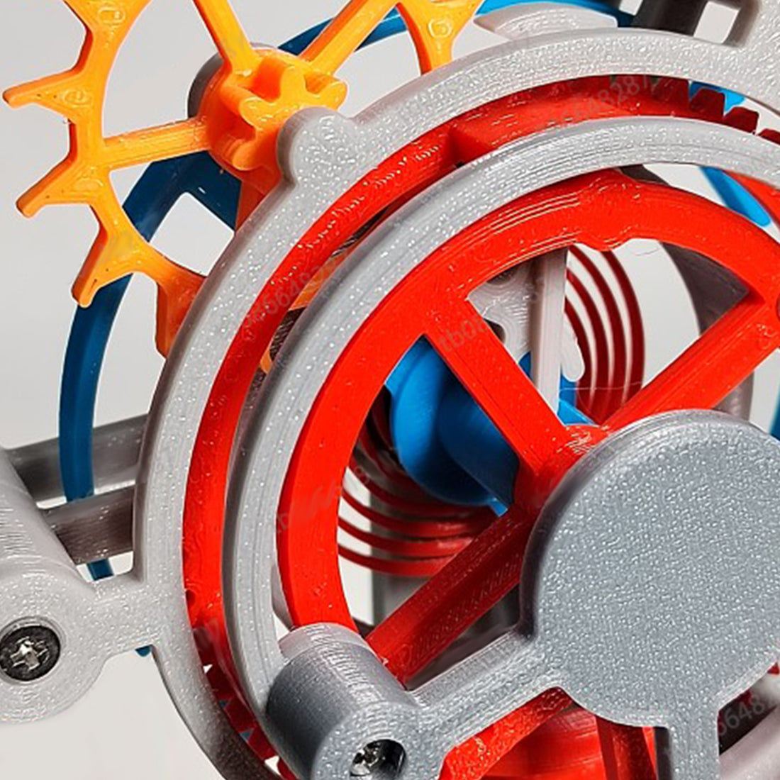 3D Printed Triple-Axis Tourbillon Clock Model DIY Assembly Toys