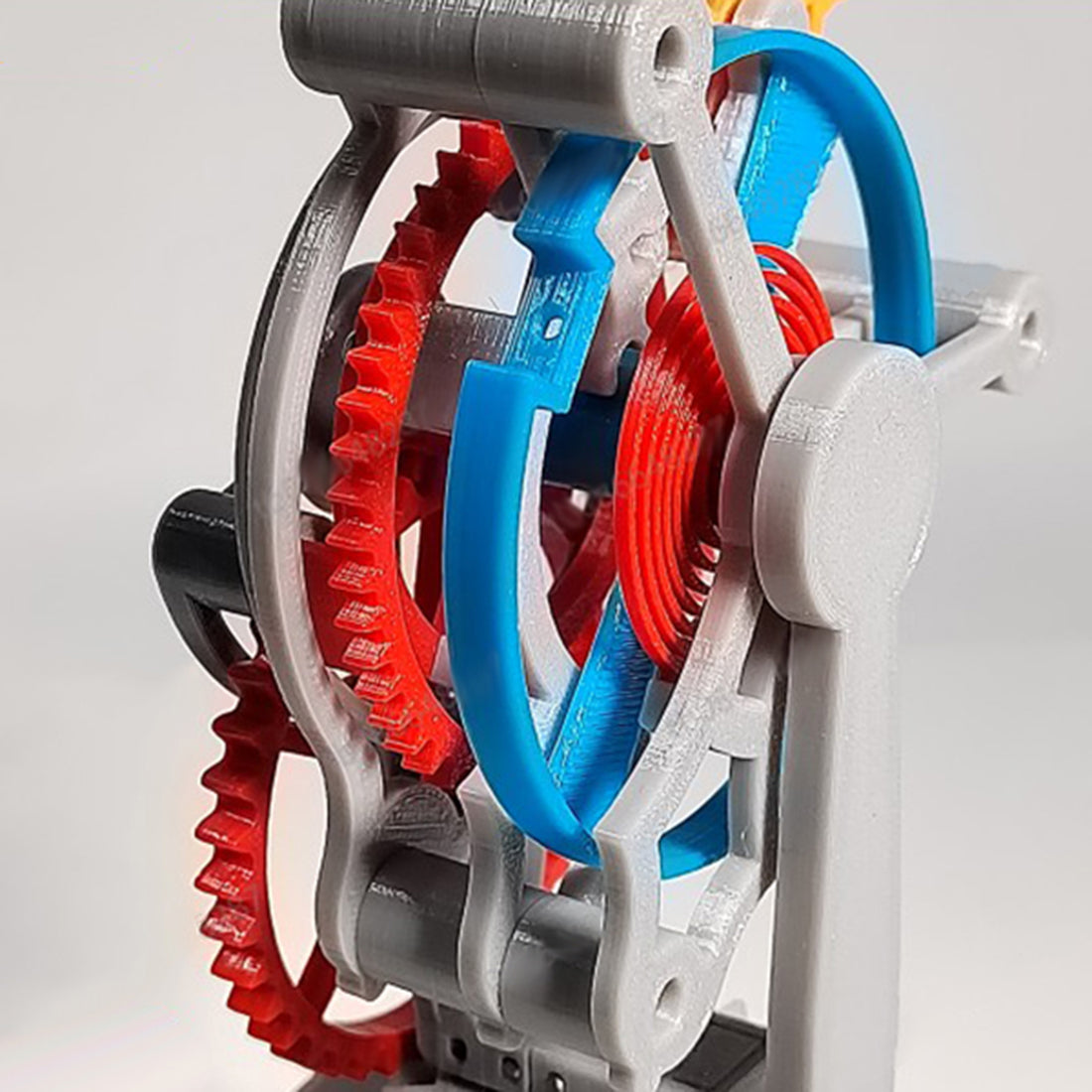 3D Printed Triple-Axis Tourbillon Clock Model DIY Assembly Toys