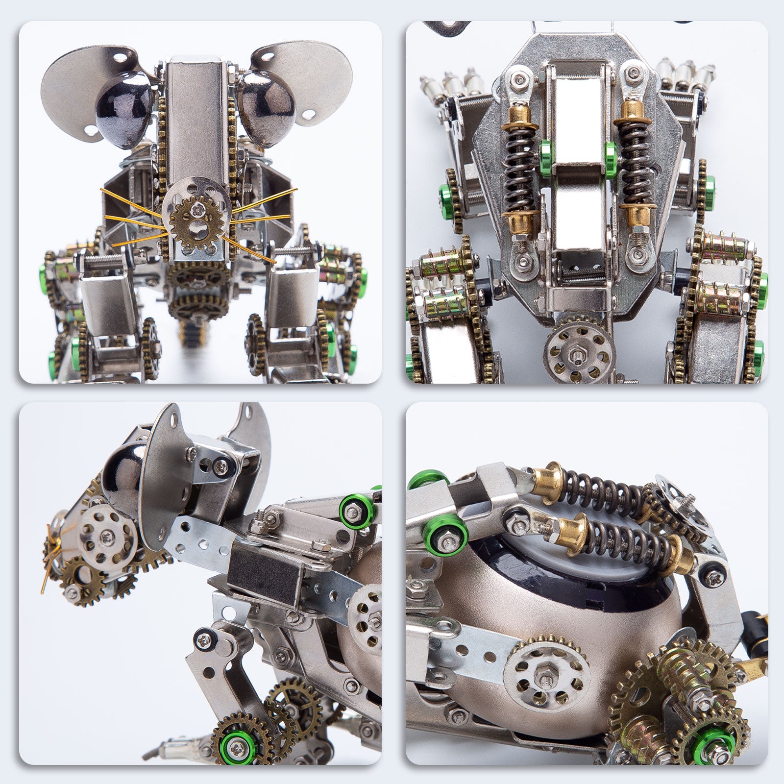 525PCS Steampunk 3D Metal Mechanical Mouse Model Assembly Kit