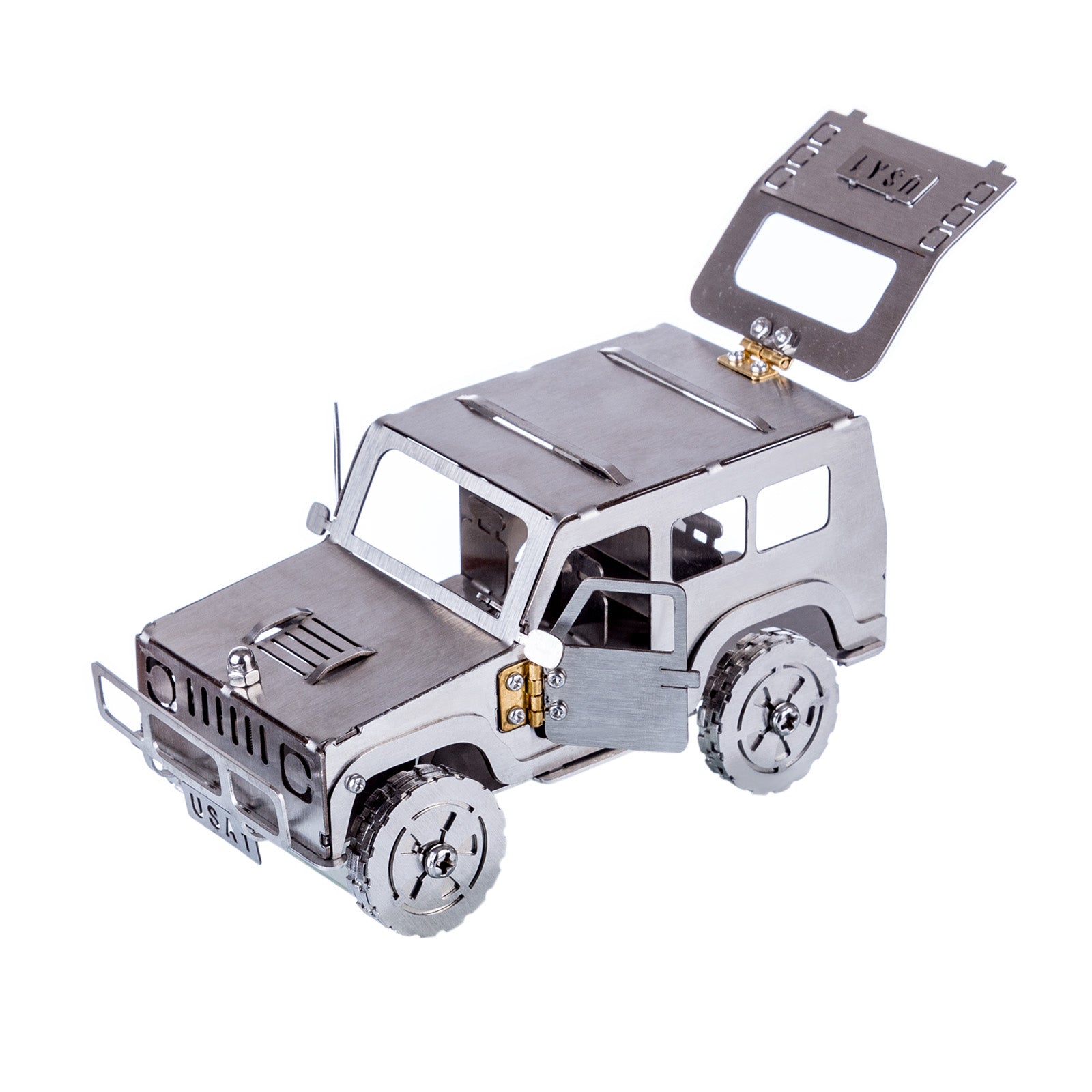 3D Metal Mechanical Assembled Model Handmade Crafts for Home Decor - Off-road Vehicle