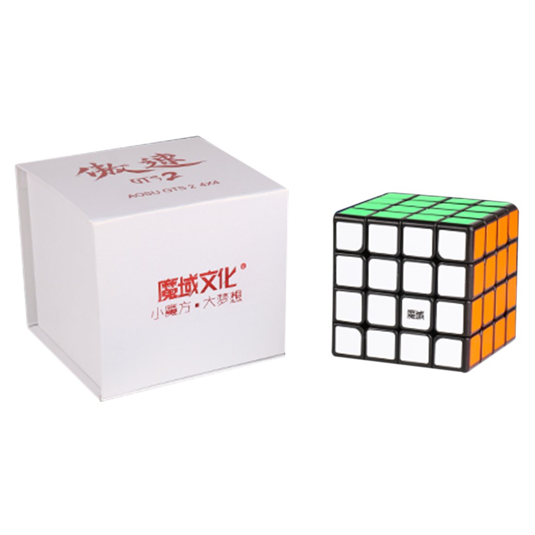 Yj8267 Moyu Aosu Gts2 Magic Cube 4X4 Black