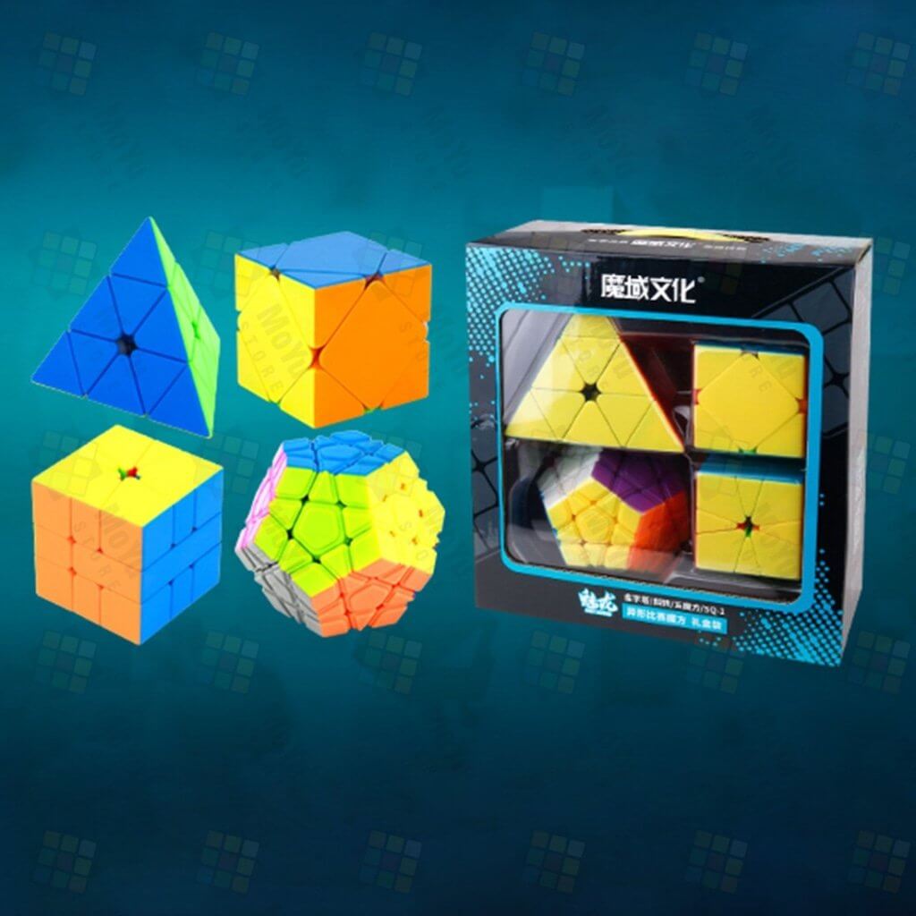 MoYu MFJS Meilong Carbon Fiber Skewb Pyraminx SQ-1 Megaminx  WCA Cube Set