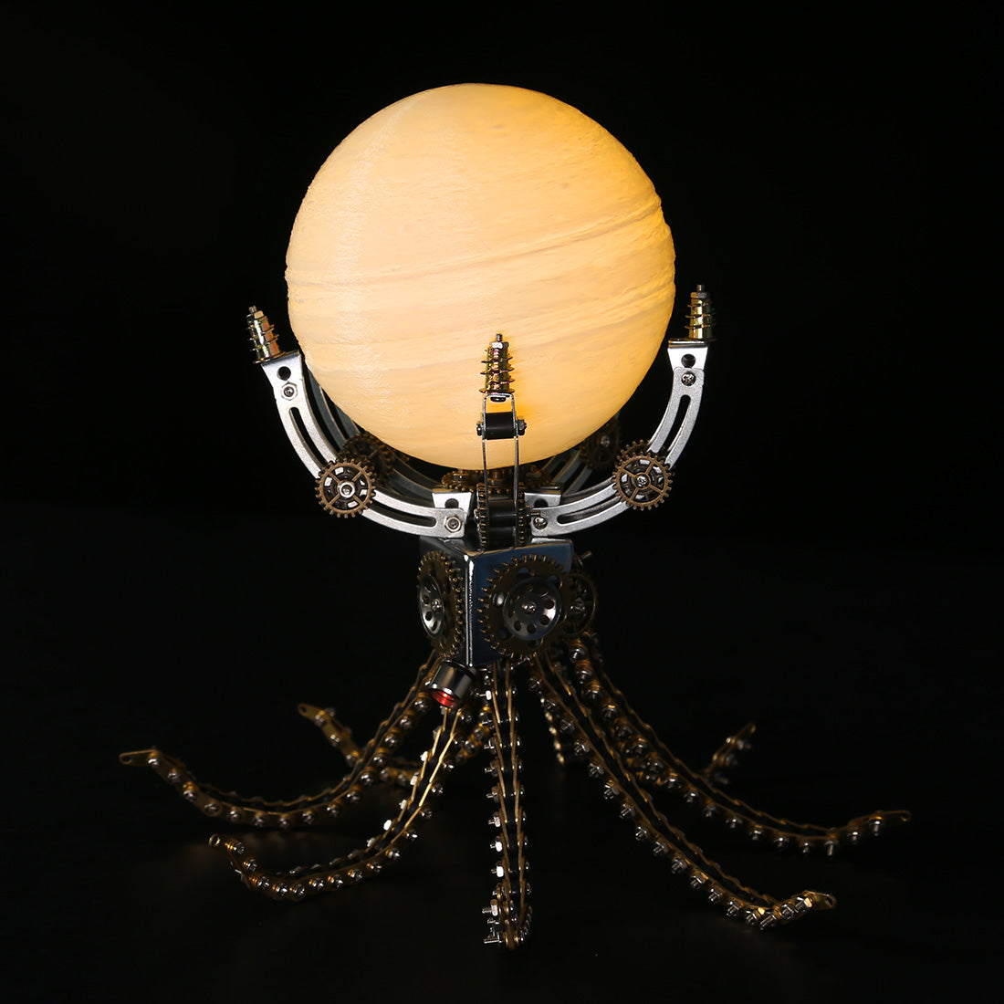 1061PCS Metal Model Kits Steampunk Octopus Jupiter Moon Night Light