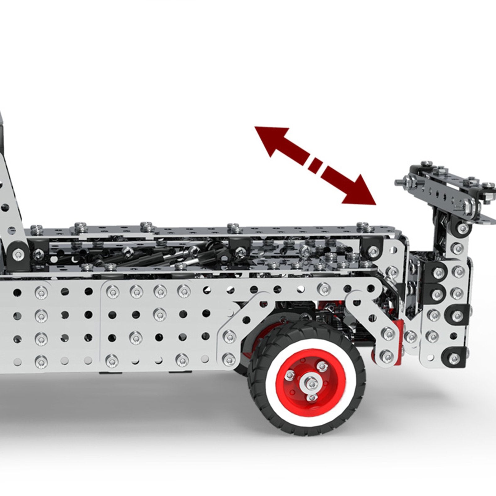 1067Pcs Adults 3D Metal Construction Dump Truck Trailer Assembly Model Kit
