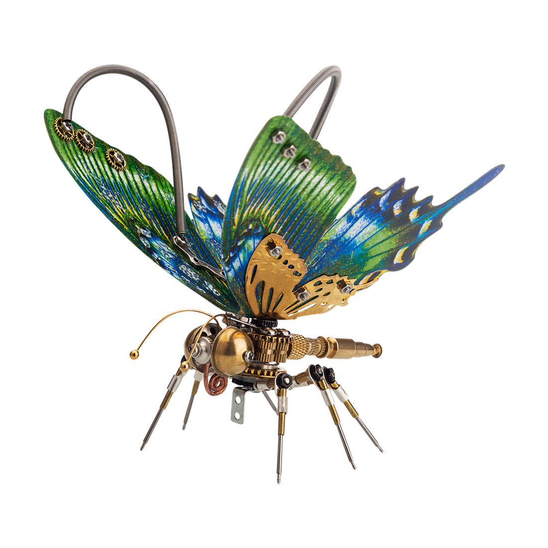 150PCS Steampunk Butterfly Alpine Black Swallowtail Papilio Maackii Model 3D DIY Kit