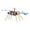 150PCS Steampunk 3D Dragonfly Model Assembly Kit with Light