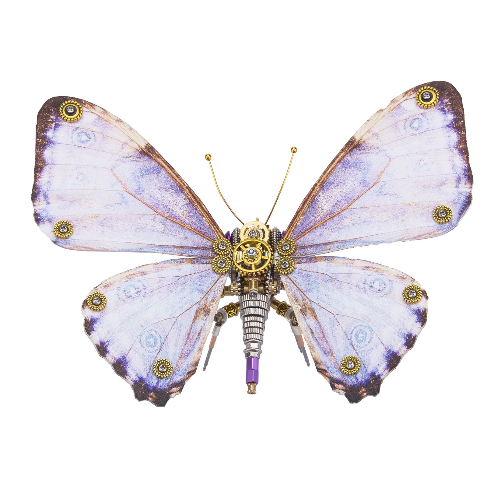 150PCS+ Steampunk Purple Blue Butterfly 3D Metal Model Kits Morpho Godarti Asarpai