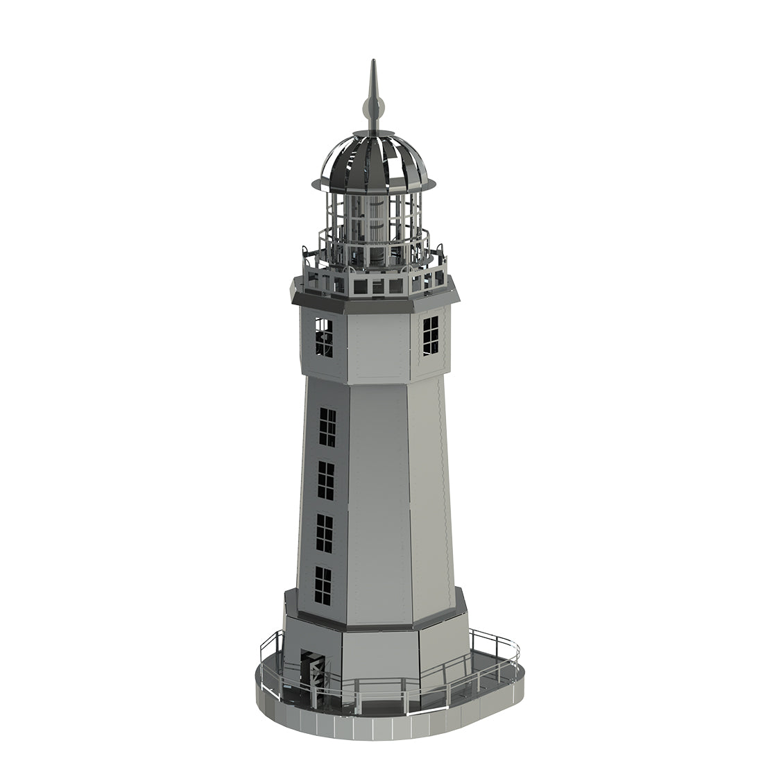 160pcs La Jument Lighthouse Metal Model Building Kit