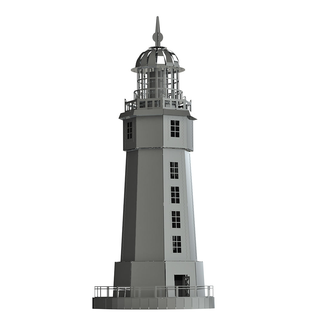 160pcs La Jument Lighthouse Metal Model Building Kit