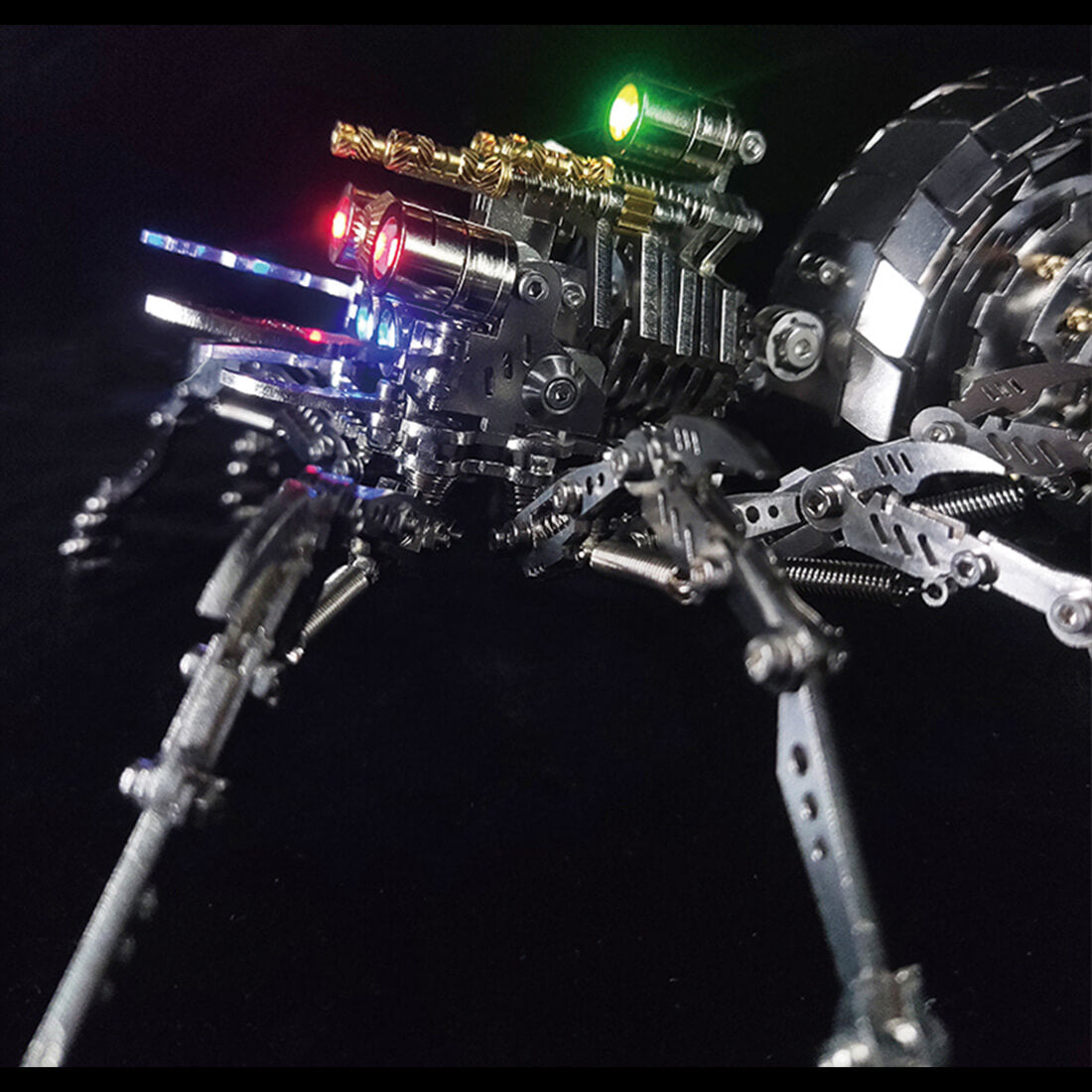203PCS DIY Mini Jumping Spider 3D Metal Puzzle Model for Adults