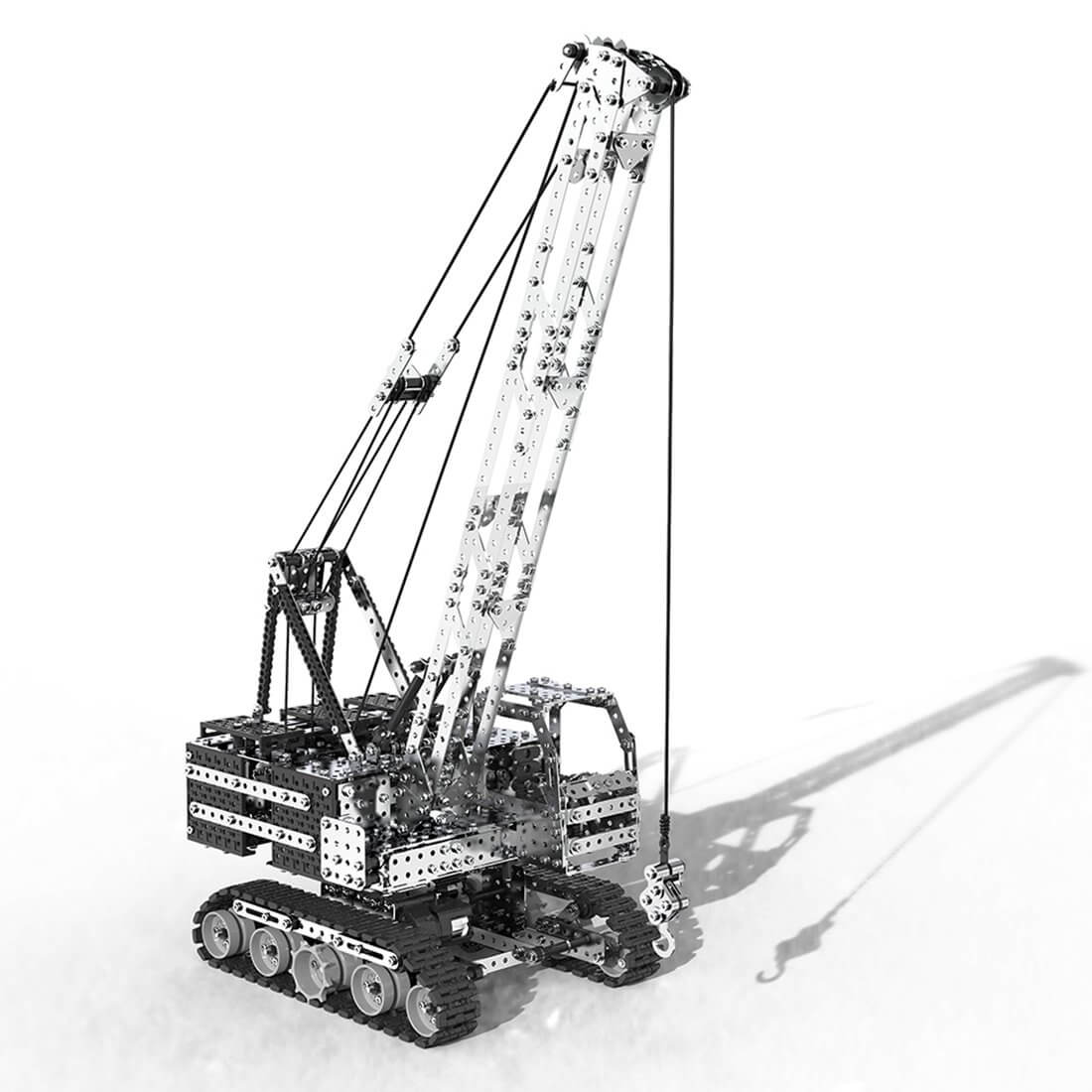 2152Pcs DIY Assembly Stainless Steel 2.4G 12CH Crane RC Crawler Crane Toy