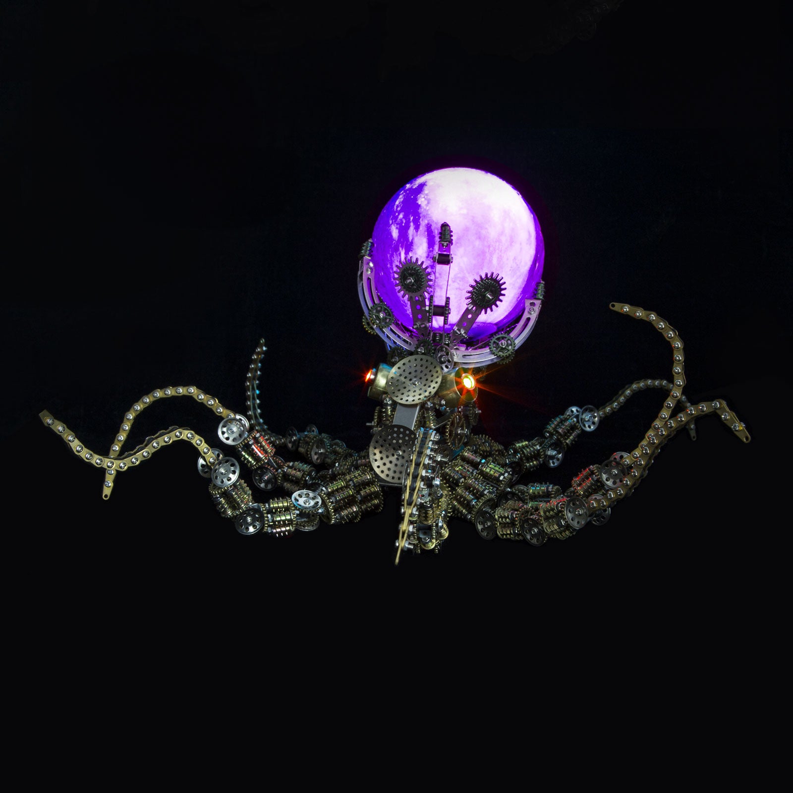 2400PCS+ Planet On Steampunk Mechanical Octopus Metal Model Kit Upgraded Version