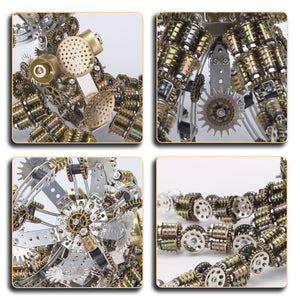 Kraken Octopus on a Planet On Steampunk Mechanical Octopus Metal Model ...