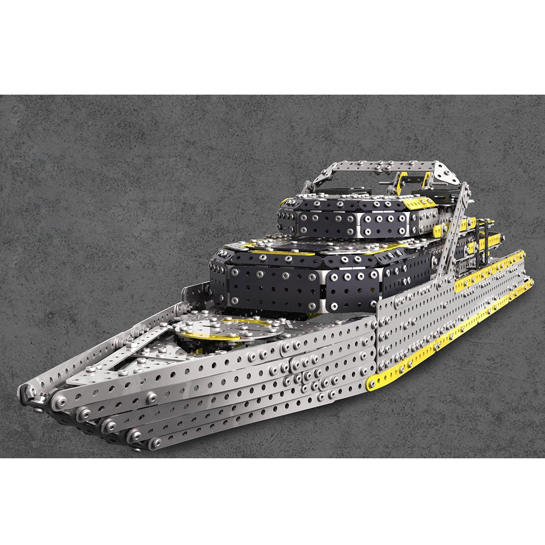 2451Pcs Assembly Screw 3D Mechanical Large Cruise Ship Metal Puzzle Model Kit Toy
