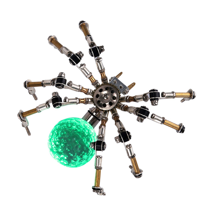 270PCS+  Halloween Light up Mini Spider Model DIY Kits 3D Metal Puzzle