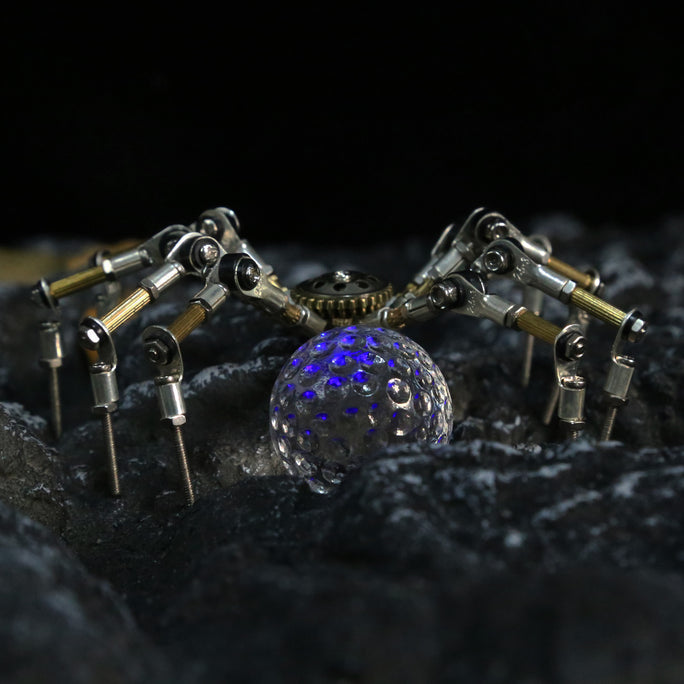 270PCS+  Halloween Light up Mini Spider Model DIY Kits 3D Metal Puzzle