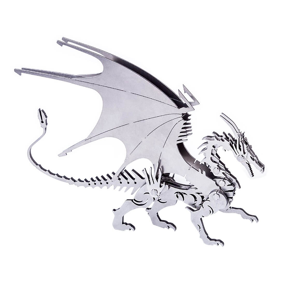 2pcs 3D Ice Dragon Flying Dragon DIY Assembled Metal Model Puzzle Toys