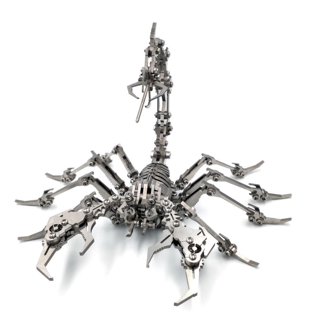 Detachable 3D Metal Puzzle Scorpion DIY Model Kit 3D Jigsaw Puzzles for Adults Golden + Silver
