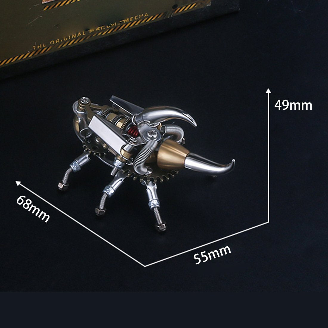 2pcs DIY Metal 3D Desert Scorpion Longhorn Assembly  Puzzle Model Kit