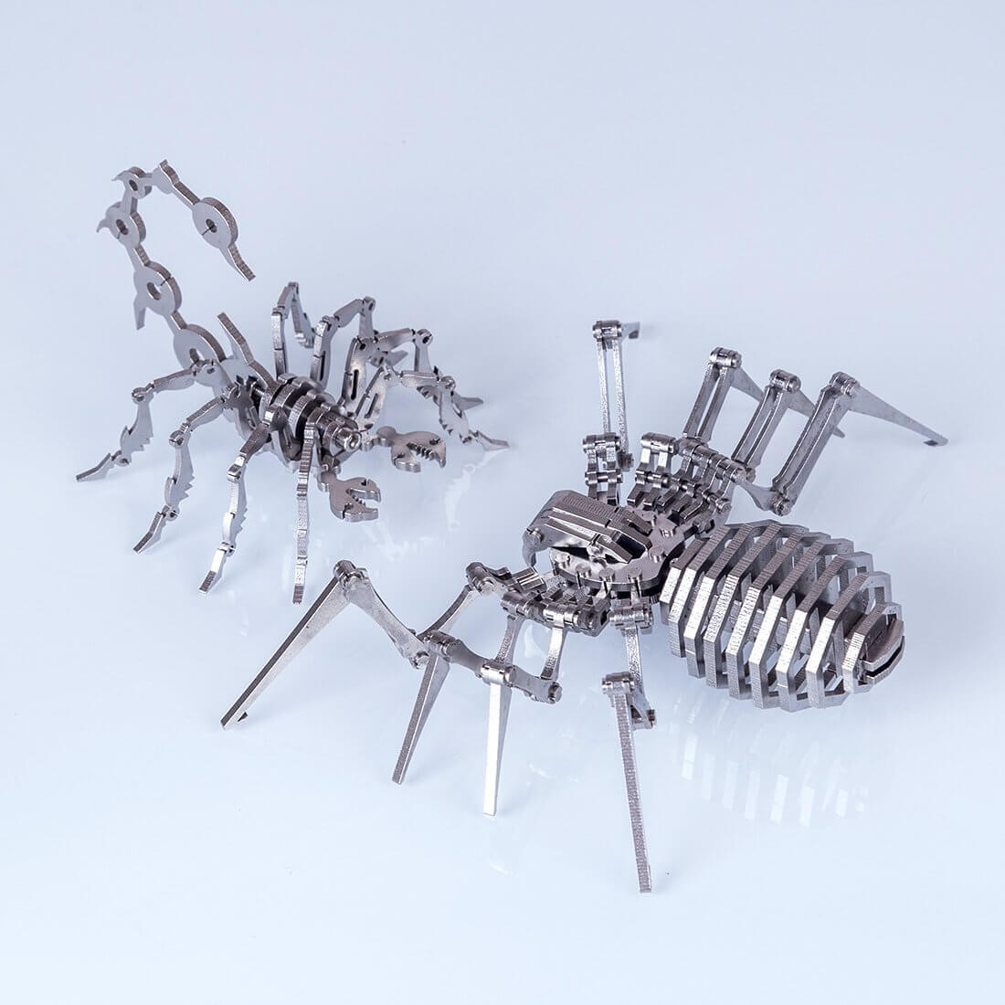 2pcs Little Scorpion & Spider King DIY Stainless Steel Metal Puzzle Model