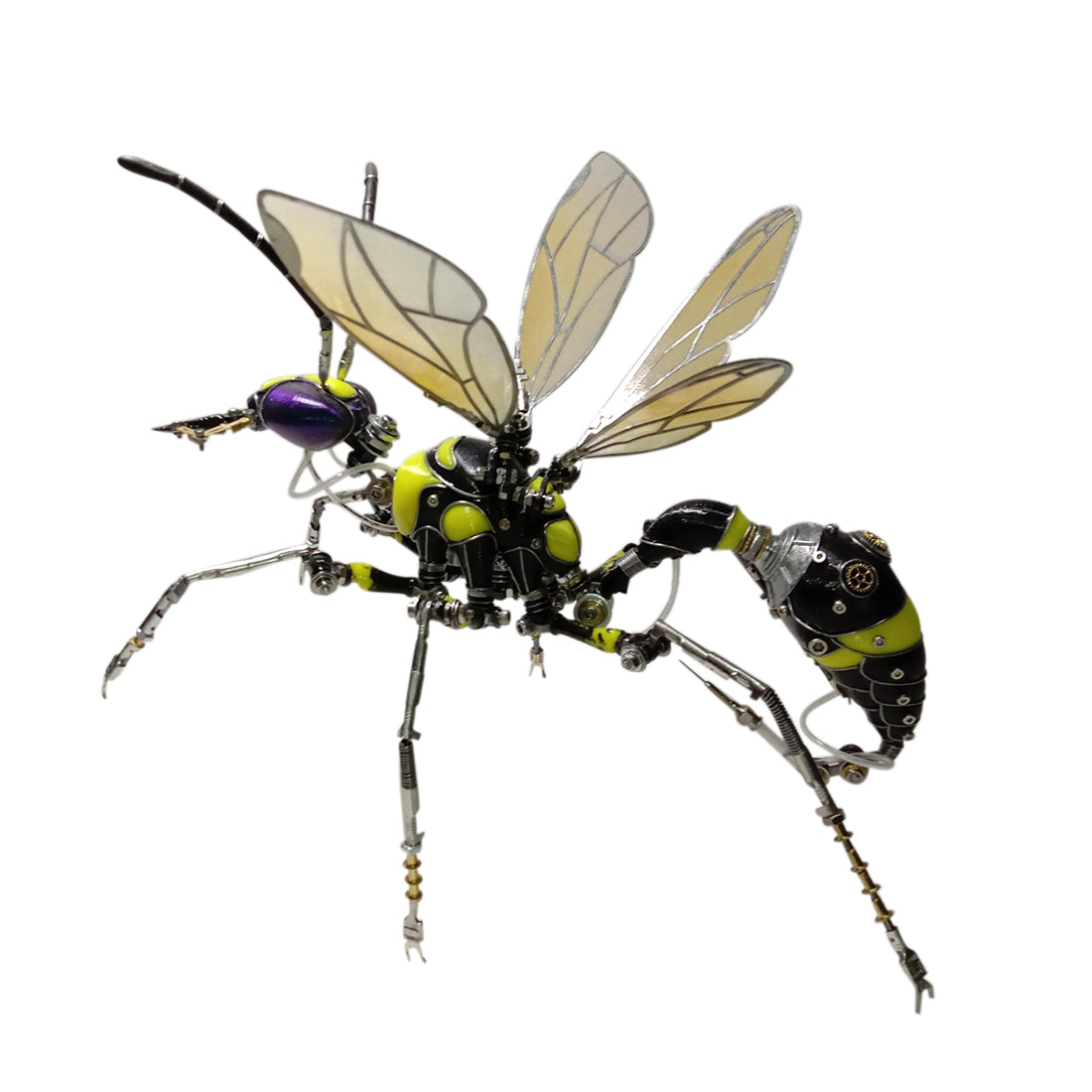 3D Assembled Steampunk Big Wasp Metal Sculpture Model Craft