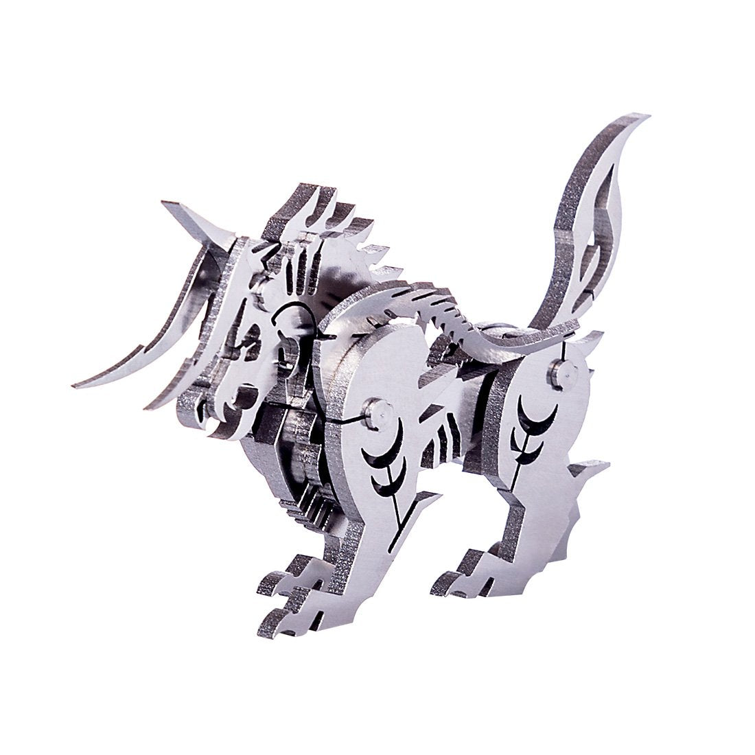 3D DIY Metal Puzzle Assembly Jigsaw Crafts Model Kit - Goat Beast/Unicorn