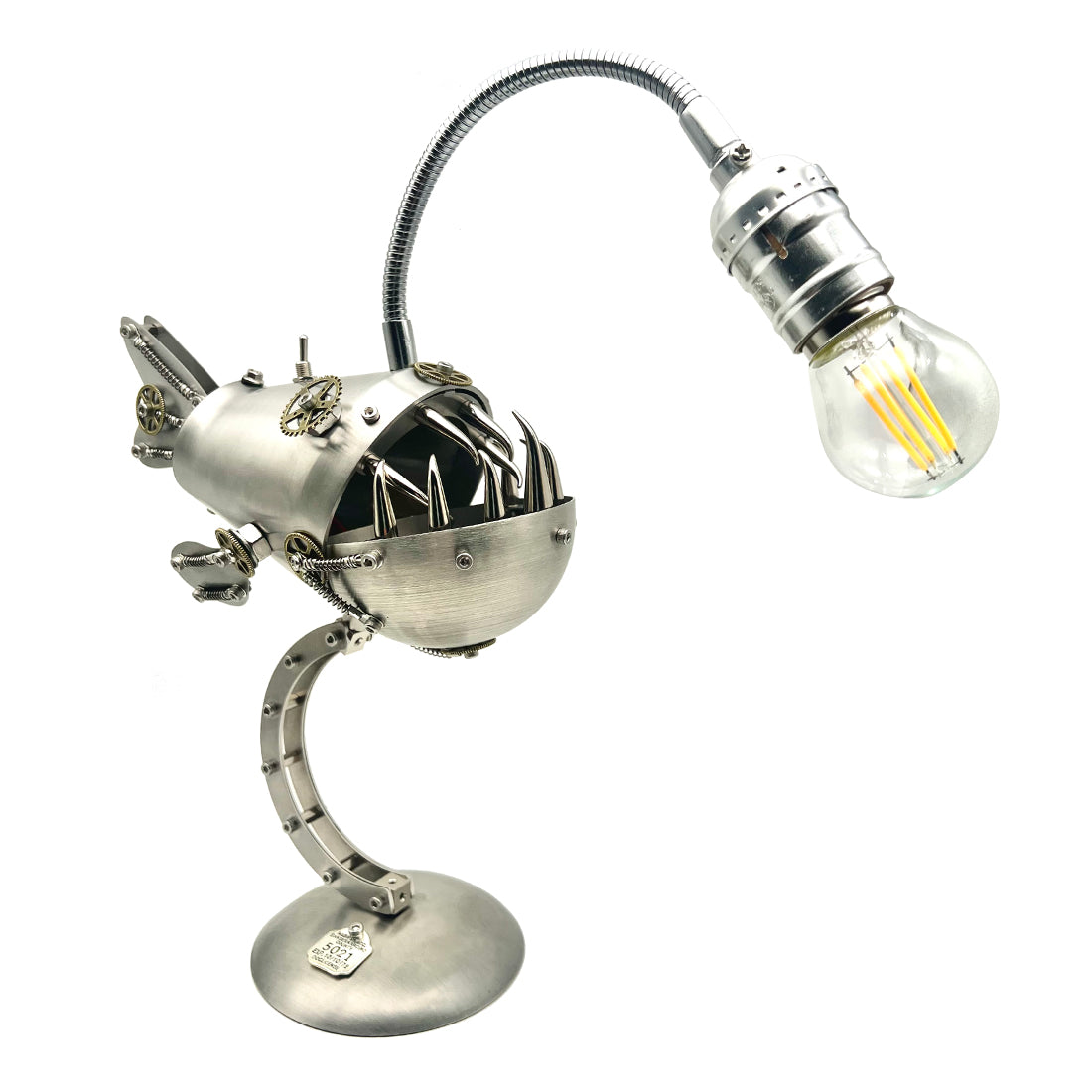 3D Metal Assembly Mechanical Anglerfish Lamp