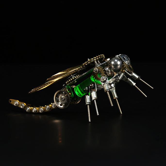 3D Metal Color-changing Dragonfly Assembly Model