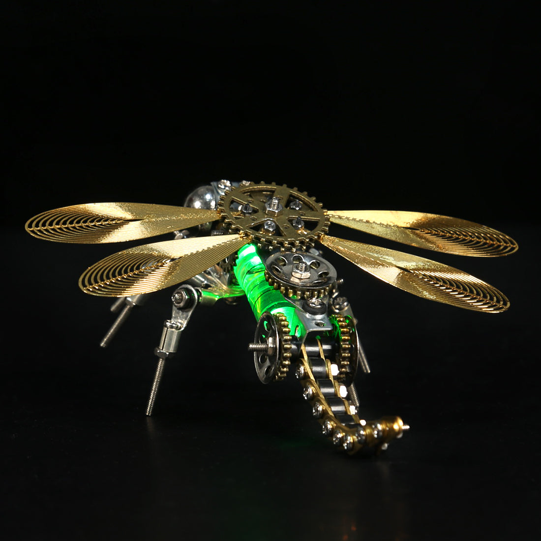 3D Metal Color-changing Dragonfly Assembly Model
