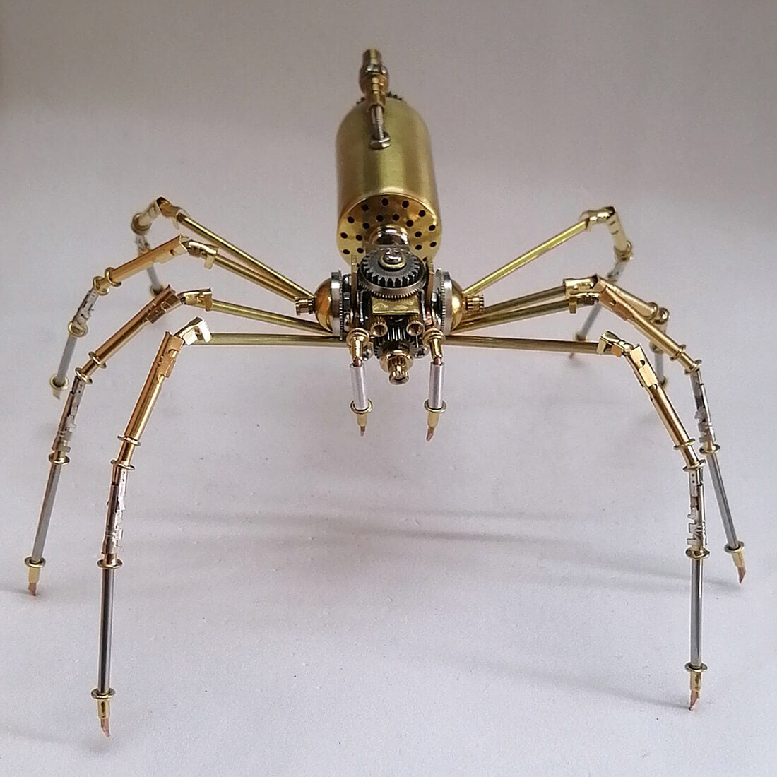 3D Mini Long-legged Spider Model Steampunk DIY Metal Puzzle Assembly