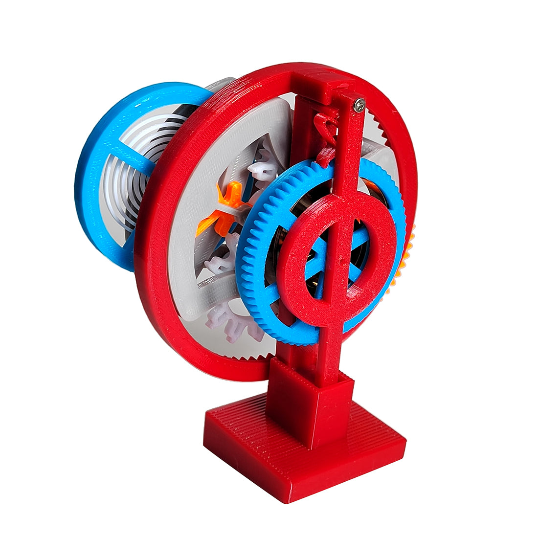3D Printed Double-ring Flywheel Tourbillon Assembly Model