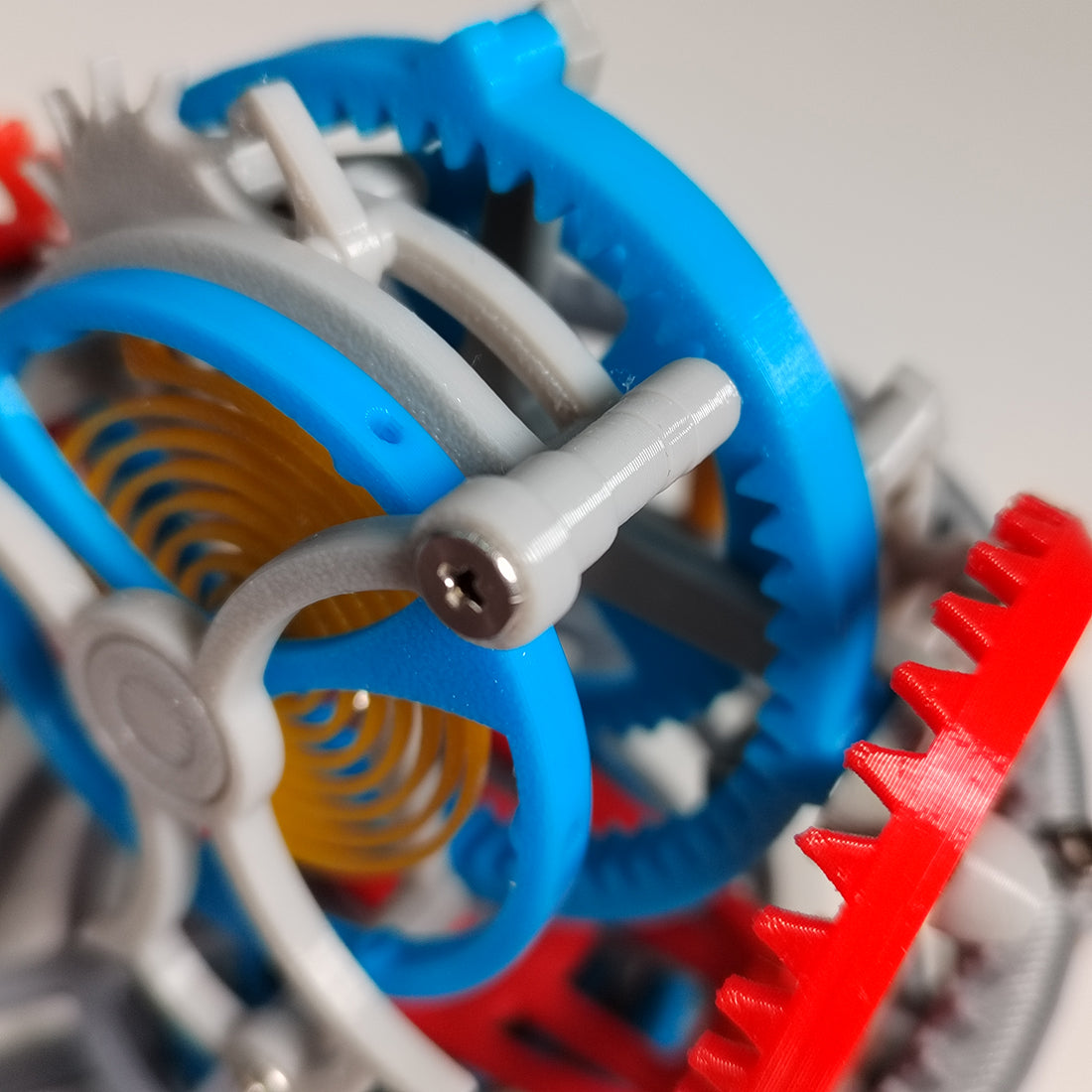 3D Printed Tourbillon Mechanical Clock