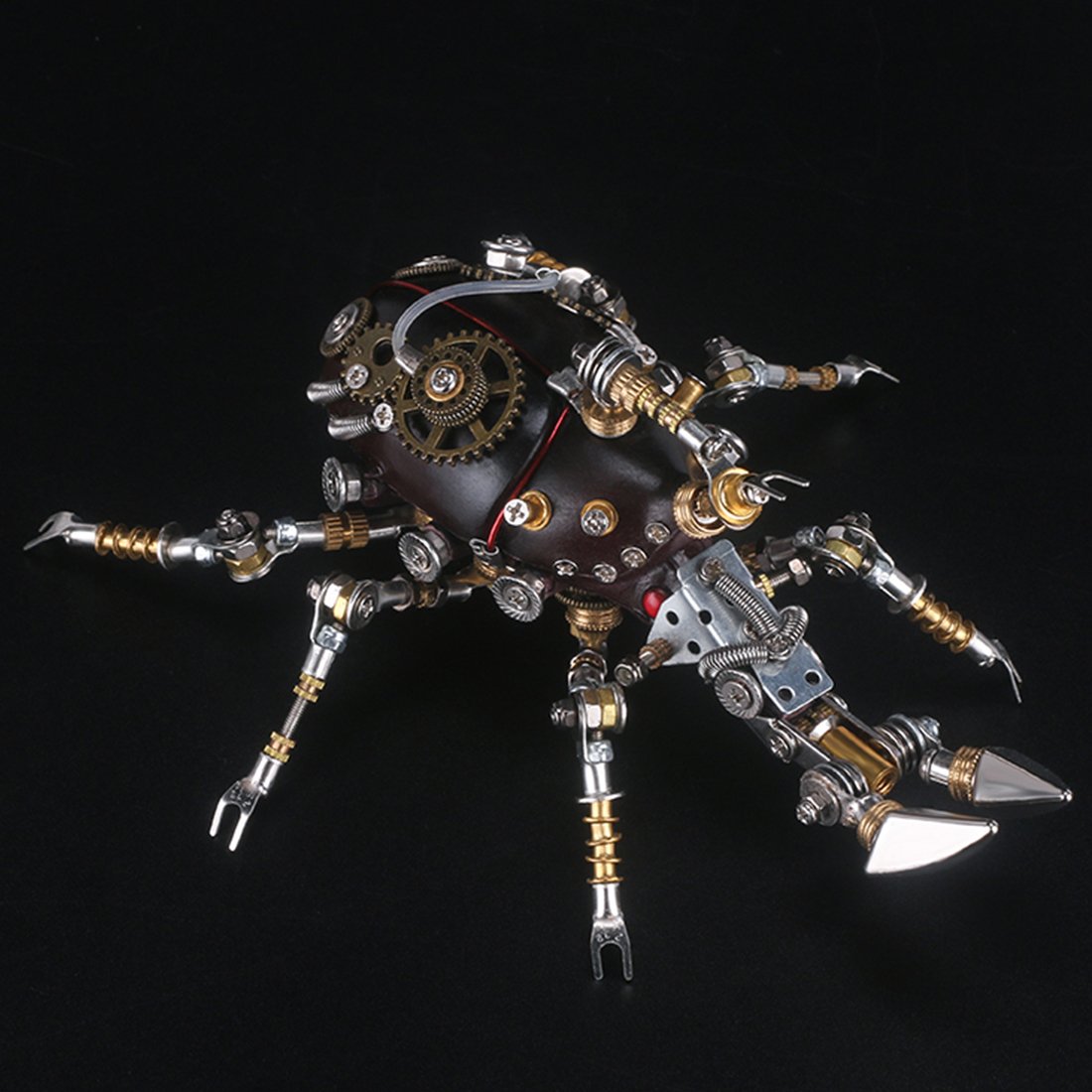 Mechline Insect Unit 3Pcs Metal 3D Eastern Lucaninae Beetles Insect Mechanical Assembly Mod
