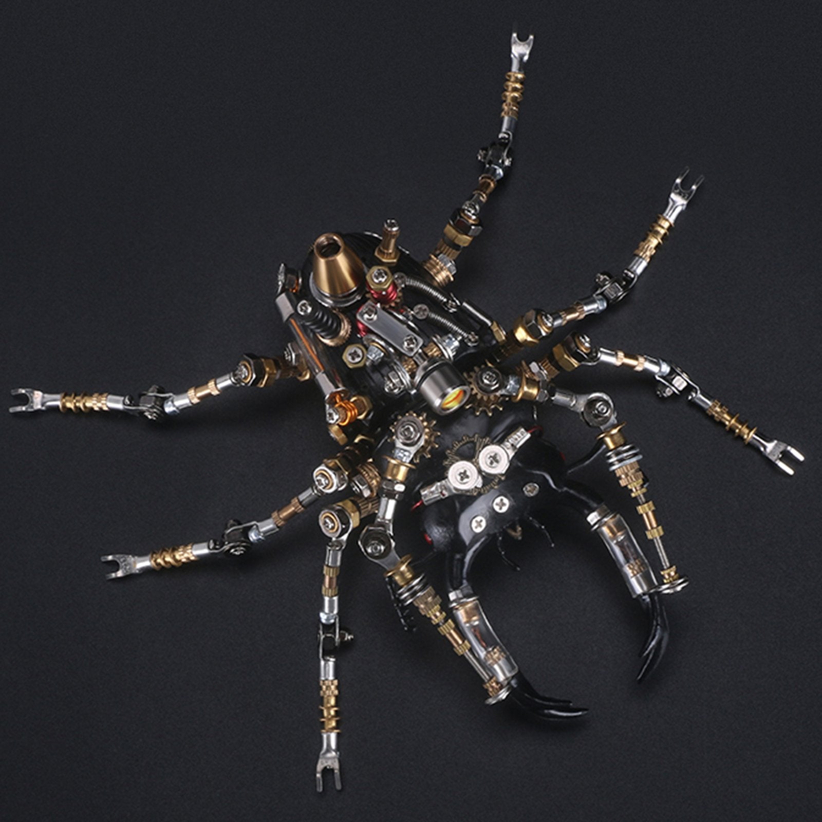 Mechline Insect Unit 3Pcs Metal 3D Eastern Lucaninae Beetles Insect Mechanical Assembly Mod