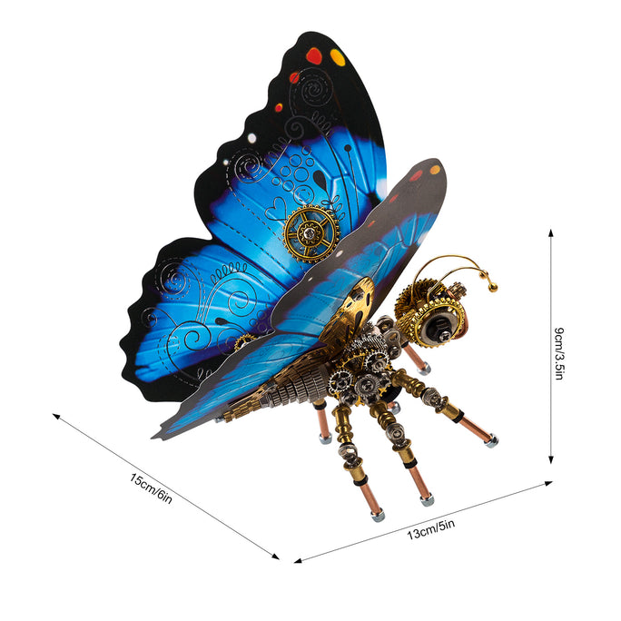3pcs/ Set Steampunk 3D Monarch Butterflies Model Building Kit