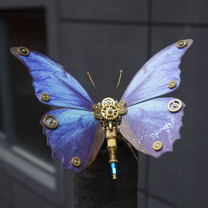 3pcs/ Set Steampunk 3D Monarch Butterflies Model Building Kit