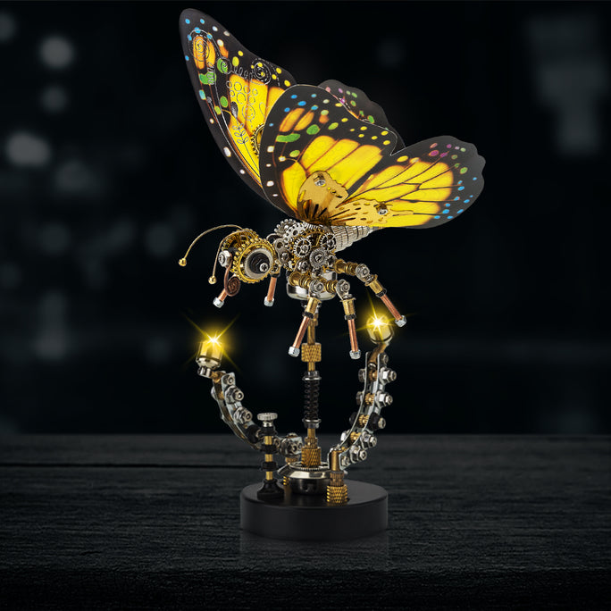 3pcs/ Set Steampunk 3D Monarch Butterflies Model Building Kit