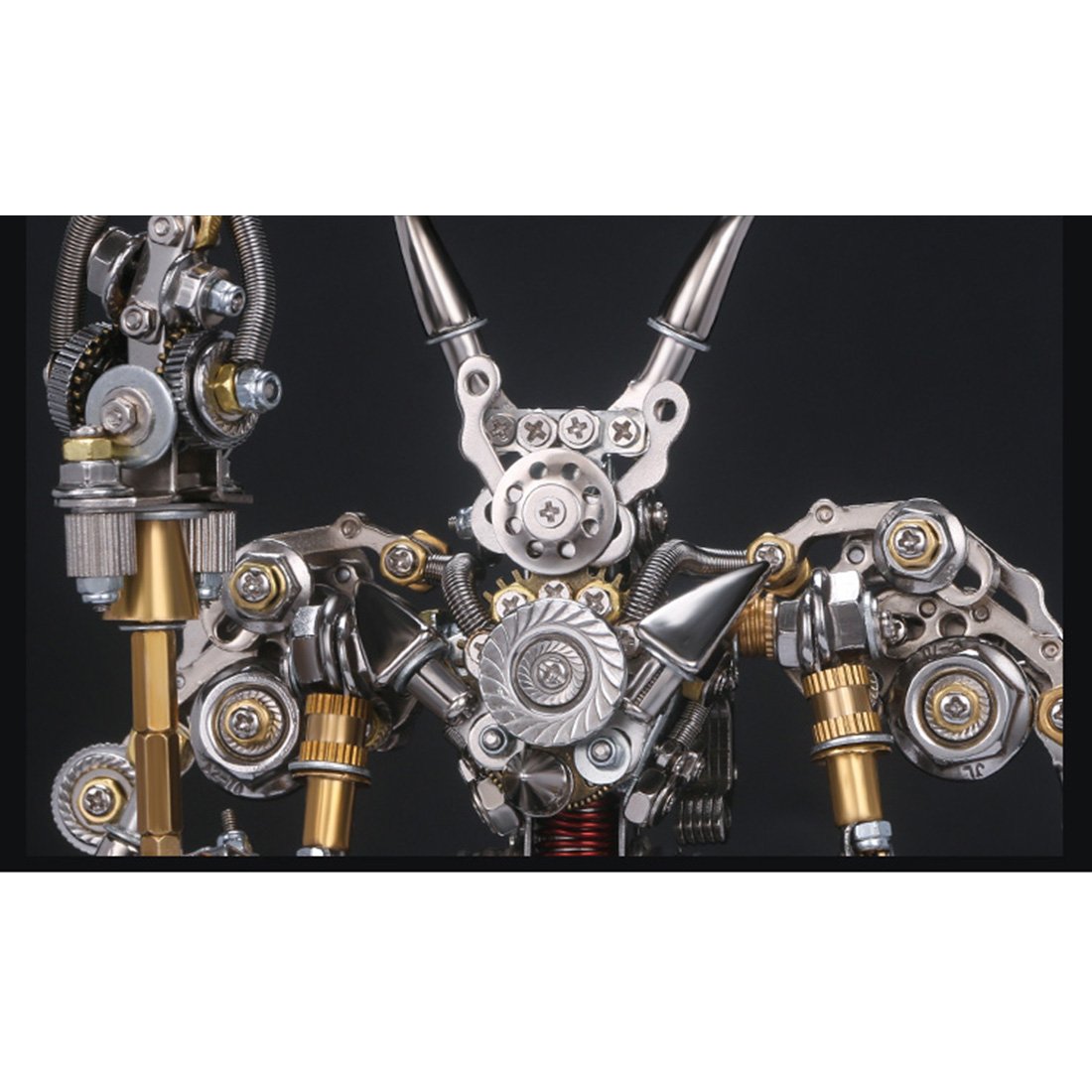 400+Pcs DIY Metal Mechanical Ancient 3D Fighting Solider Mecha Assembly Model Kit Adult