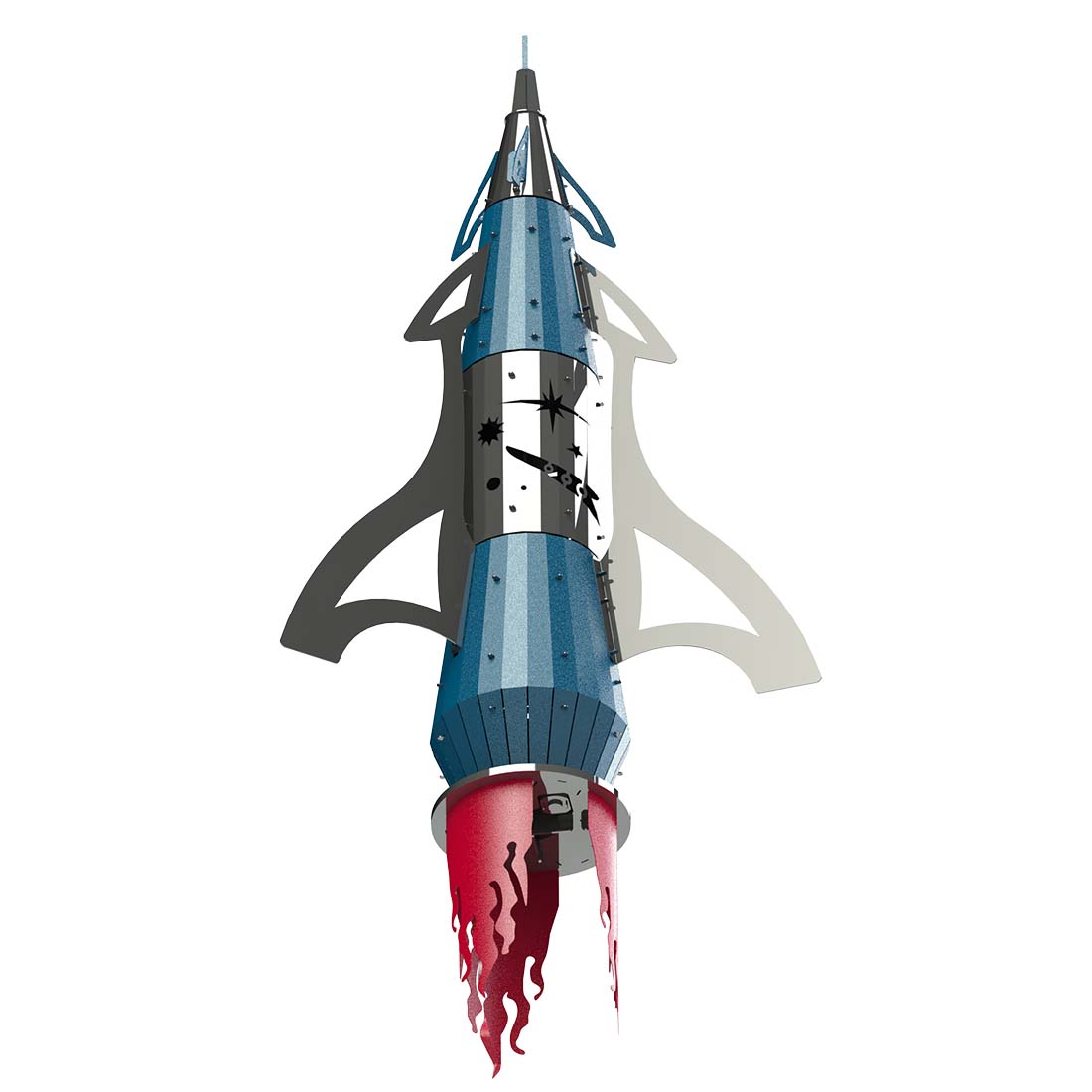 49PCS DIY Metal Puzzle Rocket Model Assembly Kits