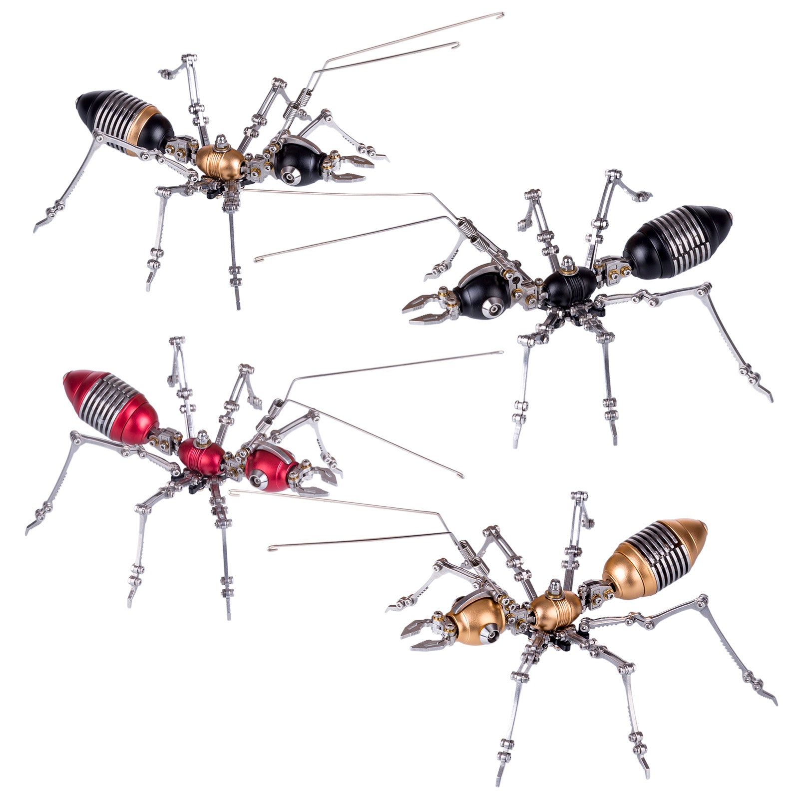 3Pcs Set Metal Worker Ant Team DIY Model Kits Assembly