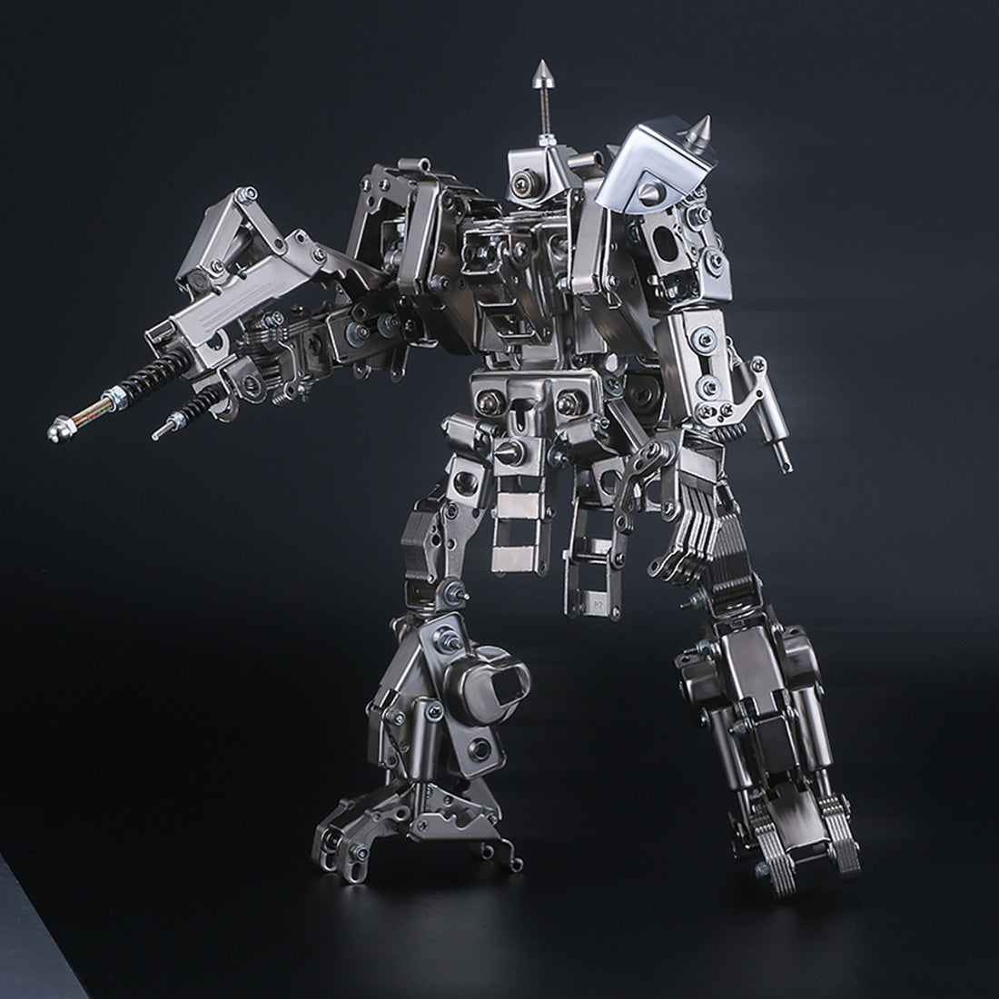Mecha Figure 547Pcs 25cm 3D Metal Assembly Combat Mecha Figure Model Building Kit