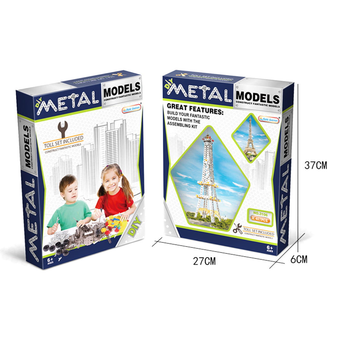 552Pcs 3D Metal Dubai hotel Model Building Kit