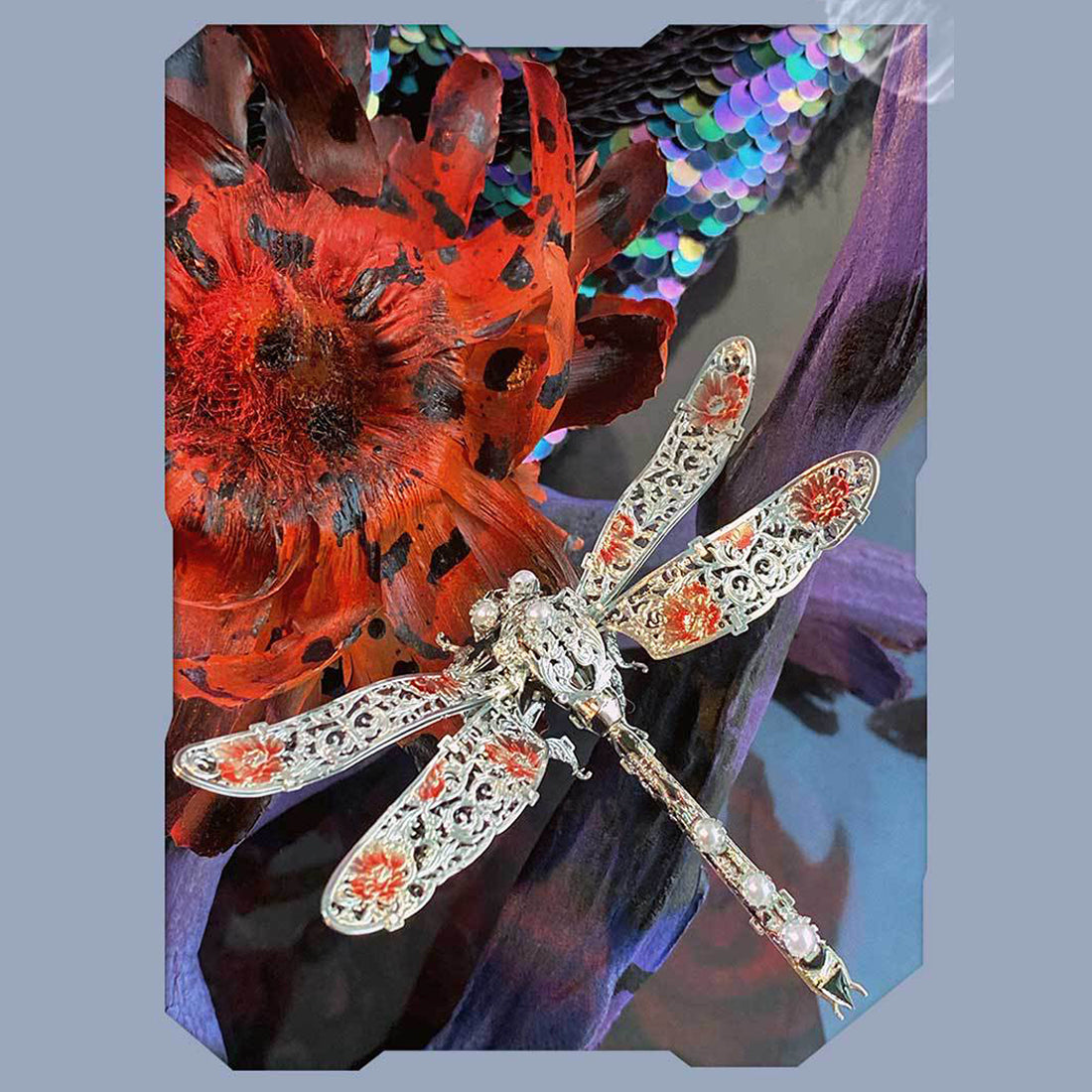 6pcs/ Set GEMSECT 3D Metal Insect DIY Model Kits Metal Puzzle Jigsaw T