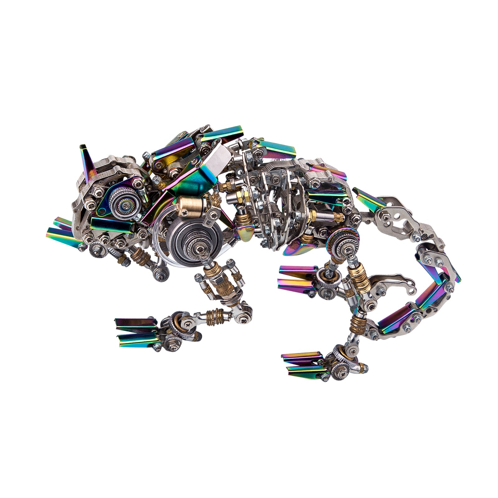 745pcs Steampunk Mechanical Mutant Chameleon Metal Lizard Kit Difficult Puzzle