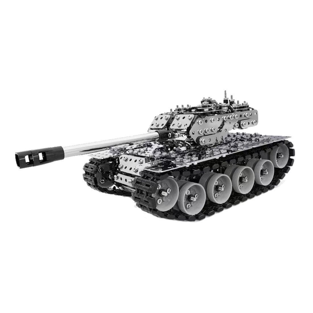 843Pcs 3D Scew Metal Mechanical Military Tank Model Kit Assembly Puzzle Toy