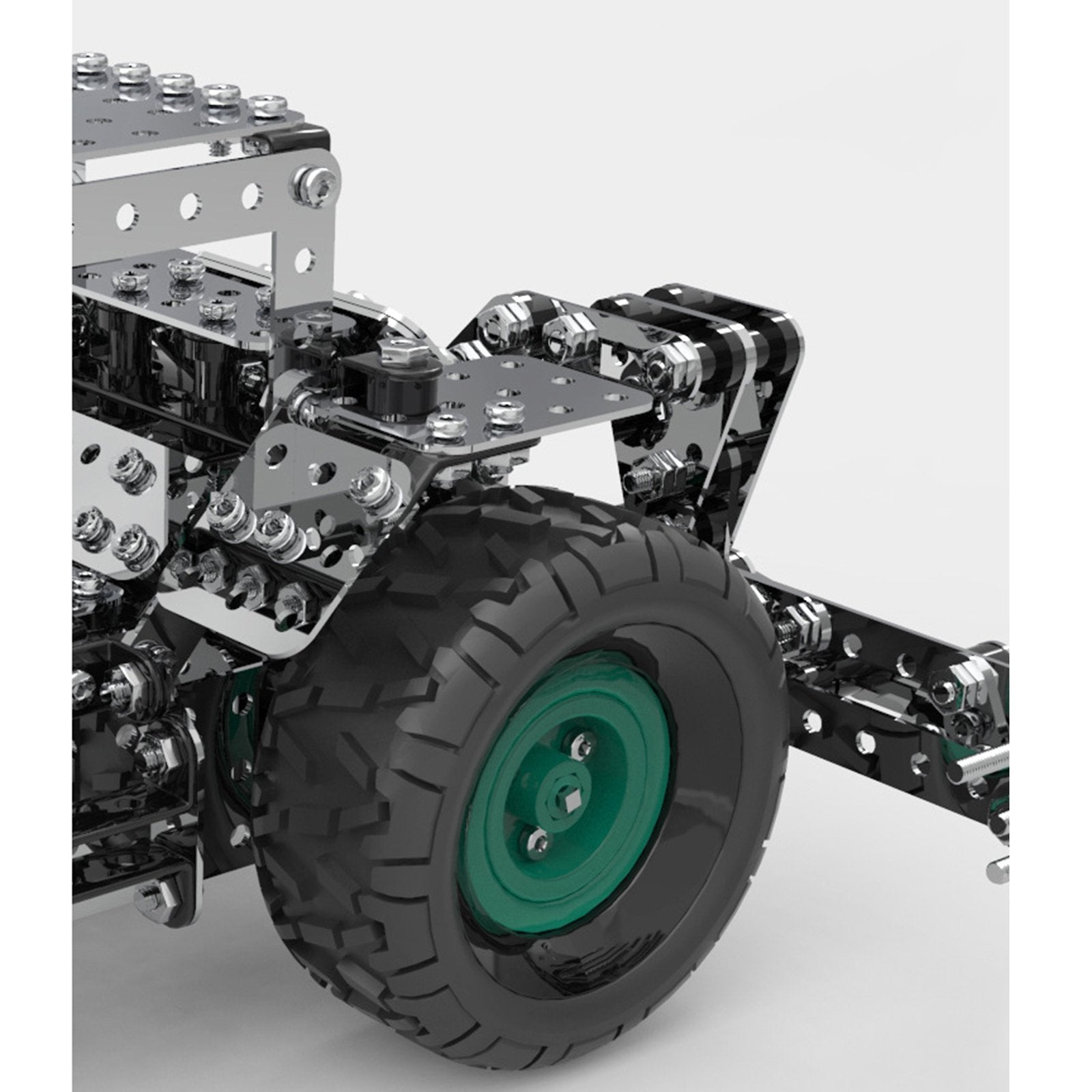 946Pcs 3D Metal Gear Drive Big Farm Combine Wheat Harvester Assembly Toy