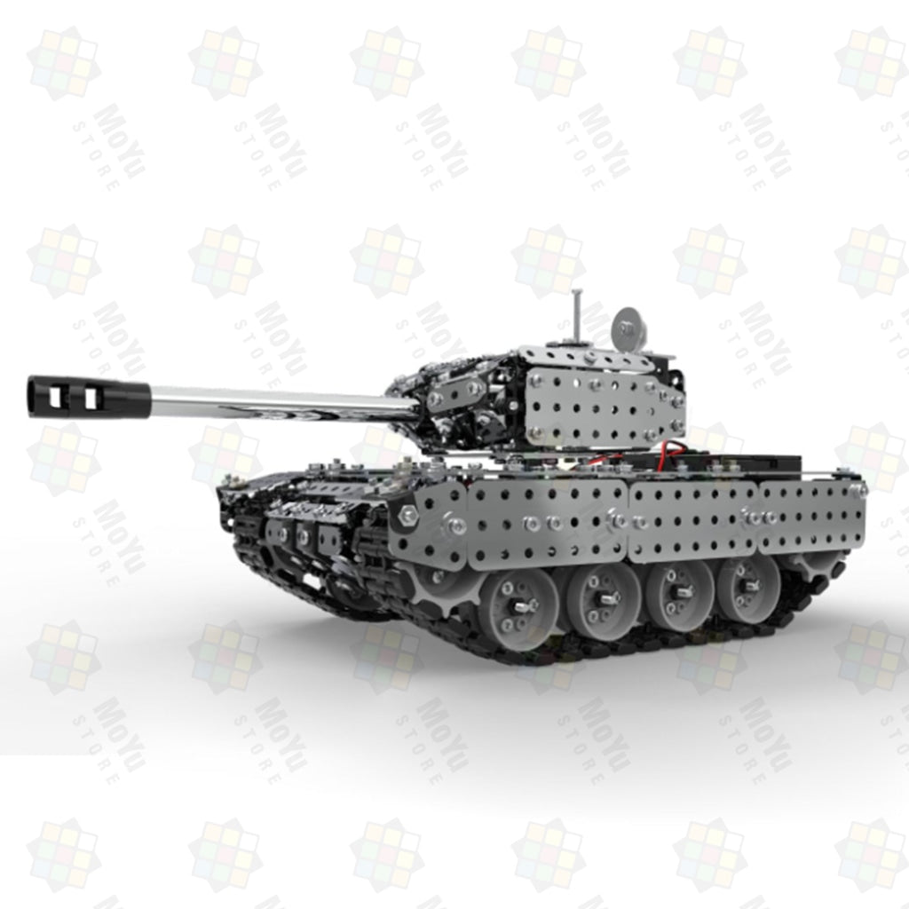 952Pcs DIY Assembly Metal  2.4G RC Tank Military Model Puzzle Toy