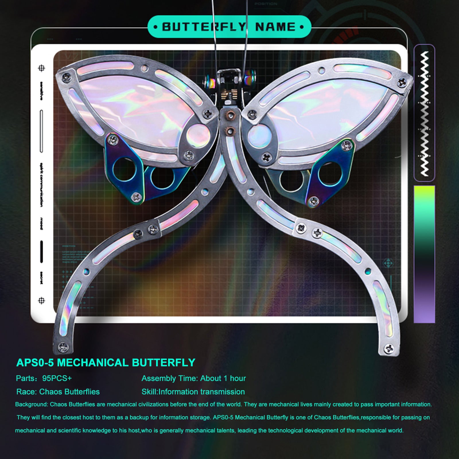 95PCS 3D Chaos Butterfly Effect Steampunk Model Kit