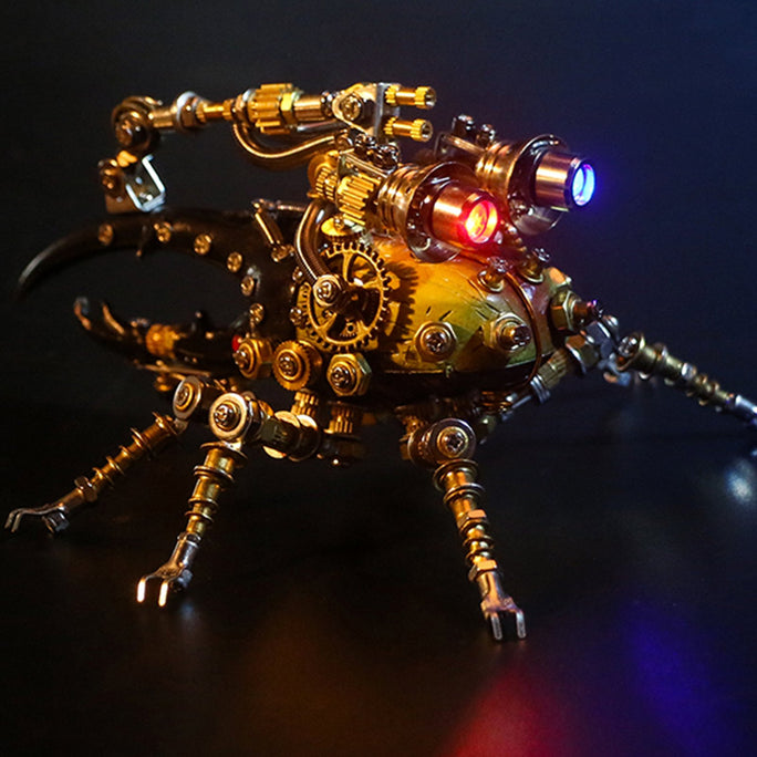 Blind Box 3pcs/set DIY Mechanical Assembly Metal Steampunk Insect Puzzle Model Kit
