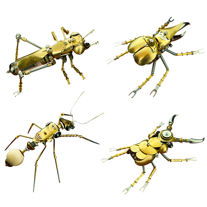 Hand Made Metal Insect Brass Insect Metal Beetle Model Insect Handmade Crafts Collection